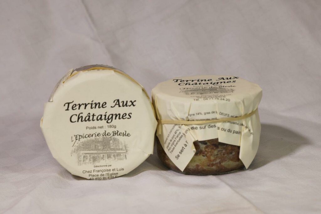 Terrine aux Chataignes 180gr "Sélection l'Epicerie de Blesle"