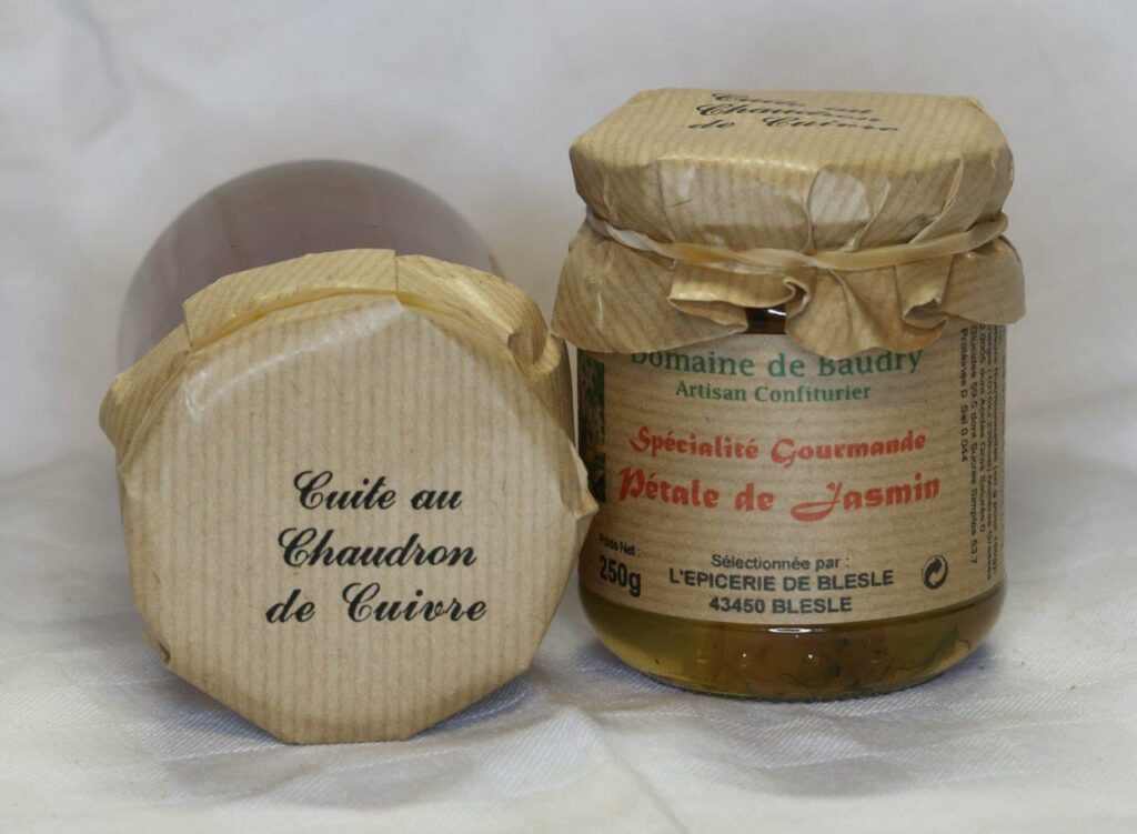 Spécialité Gourmande Pétale de Jasmin 250gr Confiture Artisanale "Domaine de Baudry" Artisan confiturier