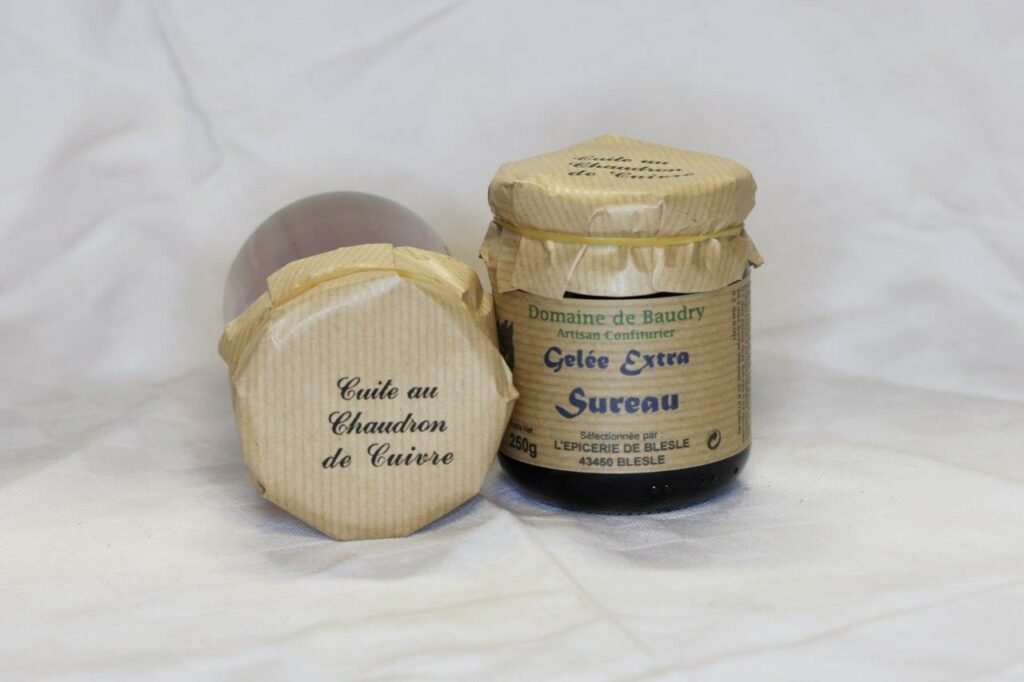 Gelée de Sureau 250gr Confiture Artisanale "Domaine de Baudry" Artisan confiturier