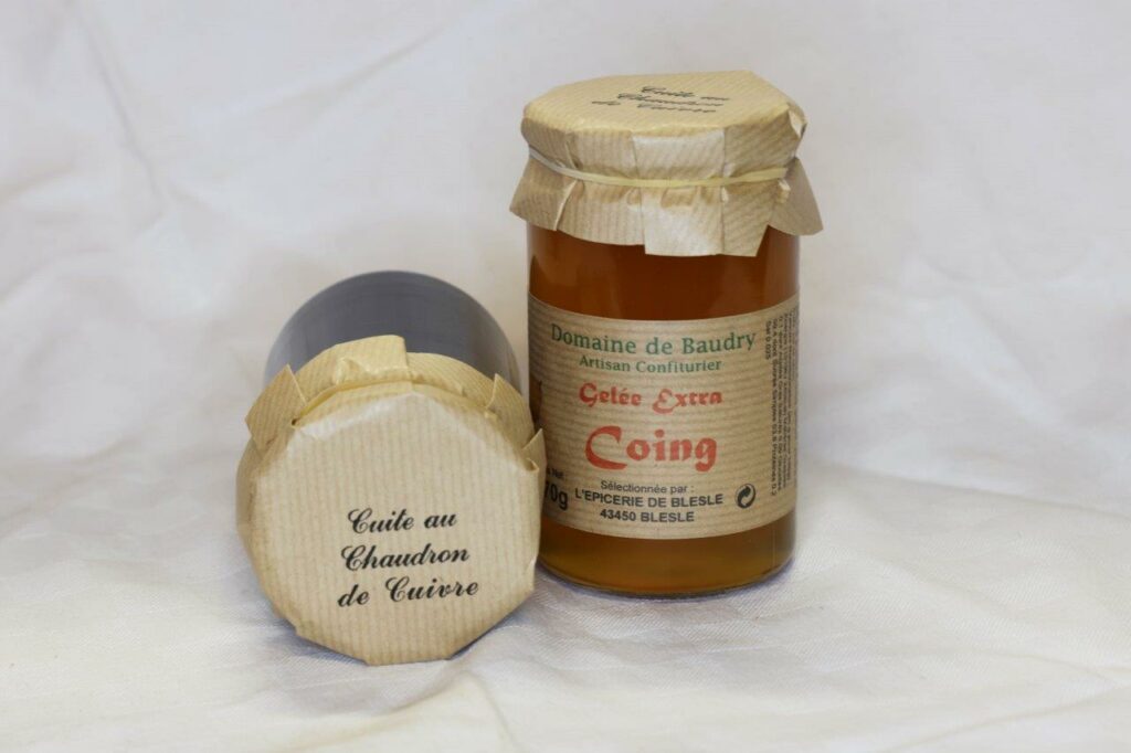 Gelée Extra de Coing 370gr Confiture Artisanale "Domaine de Baudry" Artisan confiturier