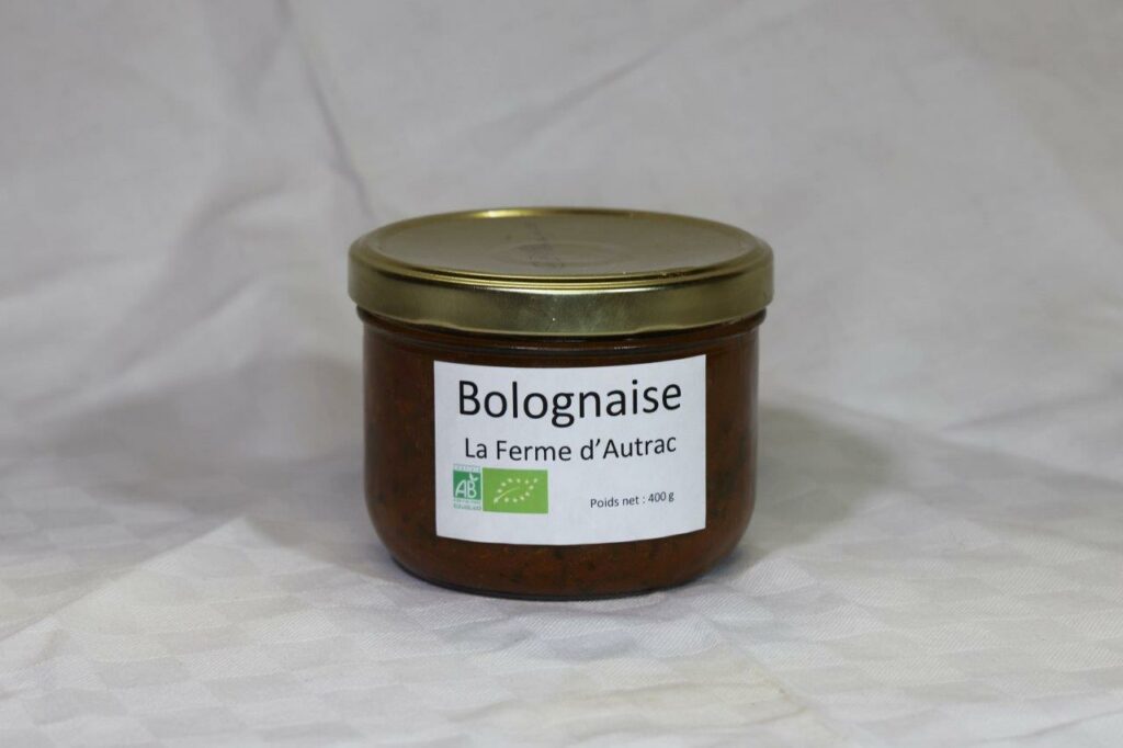 Bolognaise Bio 480gr "la Ferme d'Autrac"