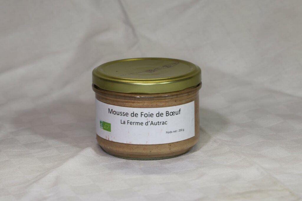Mousse de Foie de Bœuf Bio 200gr "la Ferme d'Autrac"